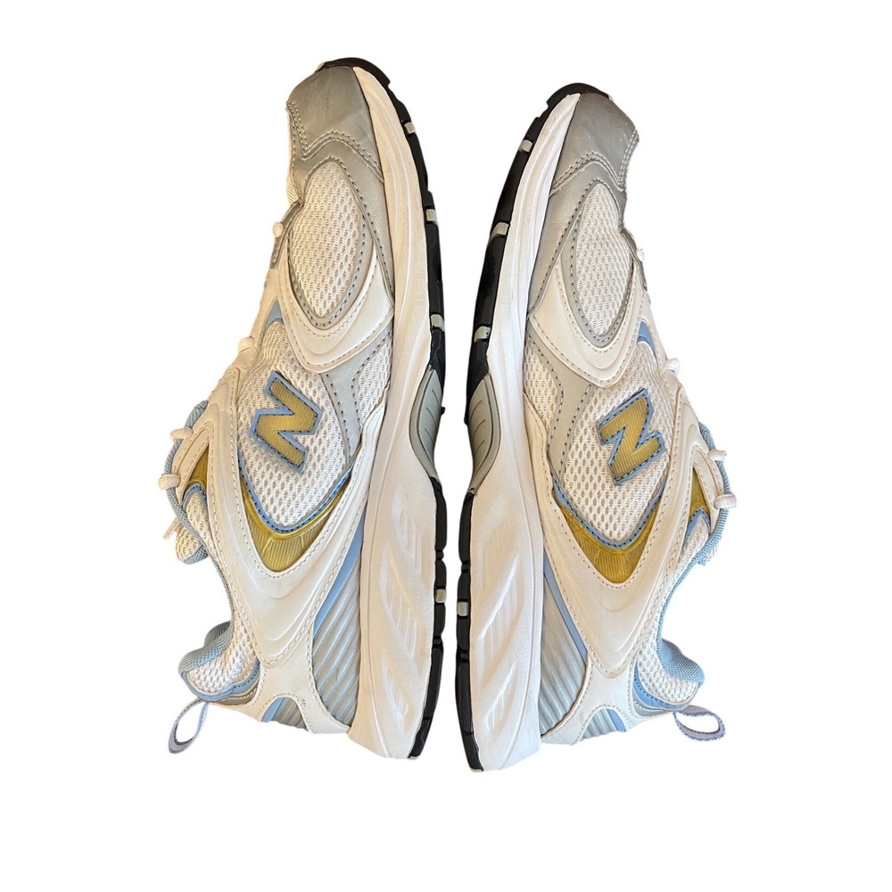 New Balance 409 Womens White Light Blue Silver Running Shoes CW409WB Size 11 - Picture 3 of 11